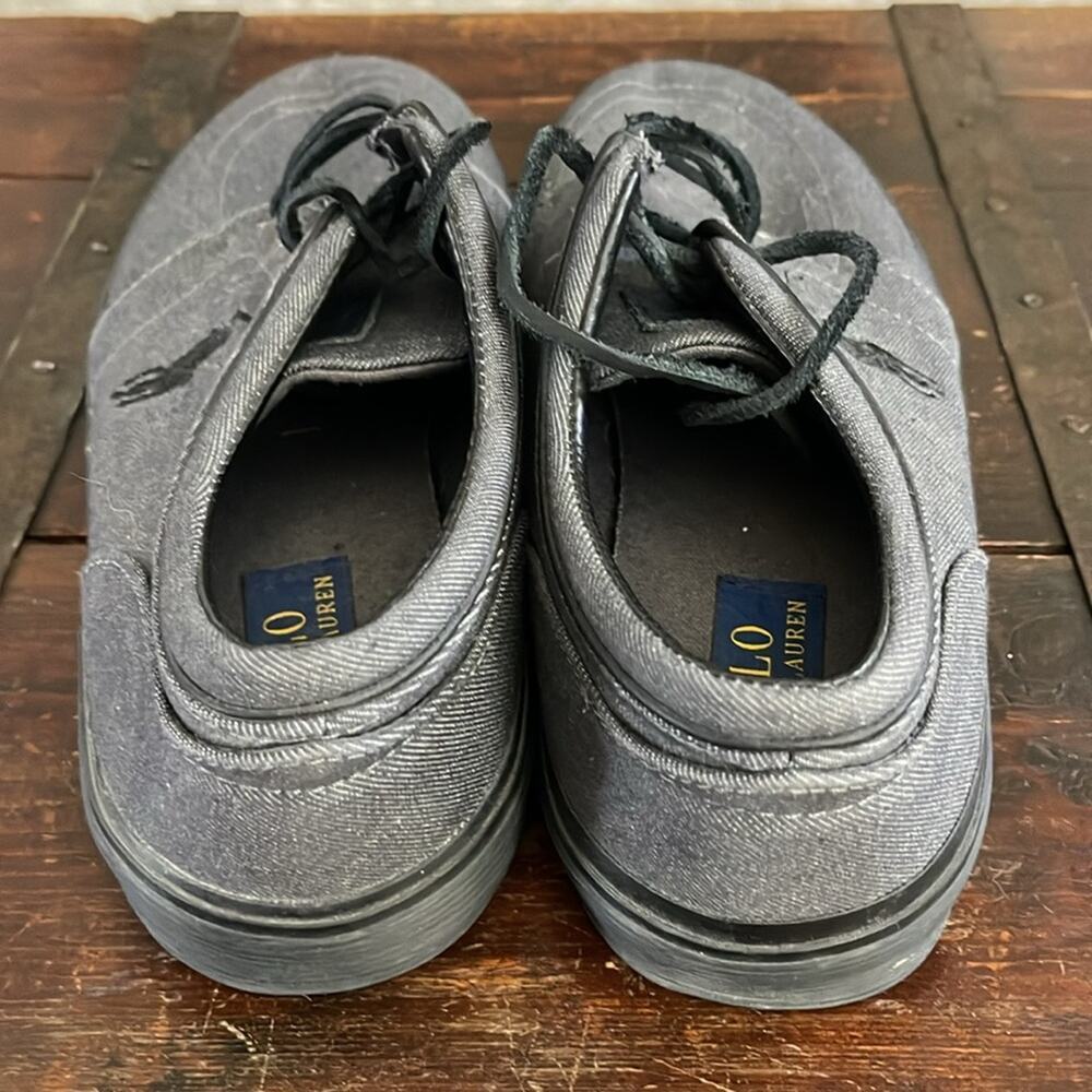 Men’s Polo Ralph Lauren Denim Faxon Sneakers Size 9.5 - Picture 3 of 7